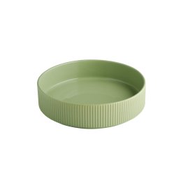 Teller / Schale -THE GRID- Ø 23 cm, H: 6 cm Salbei Porzellan