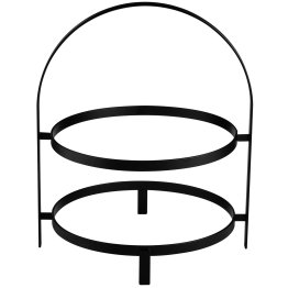 Serviergestell -THE GRID- 29,5 x 26,5 cm, H: 35,5 cm Schwarz