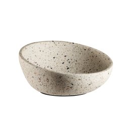Schale -TERRAZZO- Ø 22 cm, H: 6 / 10,5 cm Terrazzooptik