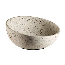 Schale -TERRAZZO- Ø 26 cm, H: 7,5 / 13 cm Terrazzooptik