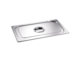 GN Deckel mit Griffmulde und Löffelaussparung GD-L 1/6 Edelstahl