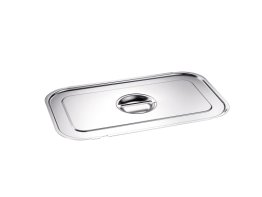 GN Deckel mit Griffmulde und Löffelaussparung für Behälter Bügelgriffen GD-BL 1/1 Edelstahl