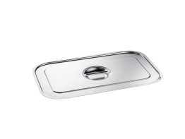 GN Deckel mit Griffmulde für Behälter Bügelgriffen GD-B 2/4 Edelstahl