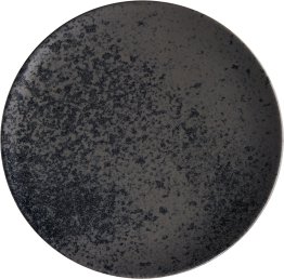 Teller flach coup 20cm BLACK ,Sandstone Porzellan