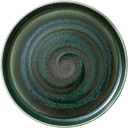 Teller flach rund hoher Rand 27 cm Perfect Match Avocado