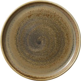 Teller flach rund hoher Rand 21 cm Perfect Match Cumin
