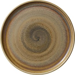 Teller flach rund hoher Rand 27 cm Perfect Match Cumin