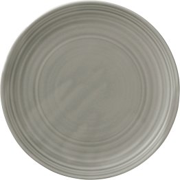Teller fl. rund coup Struktur GRAY 23cm / COUNTRY HOUSE Porzellan