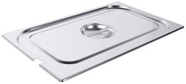 GN-Deckel mit Ausschnitt für Löffel 2/4 GN Edelstahl