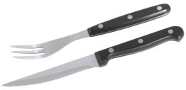 Steakbesteck Set mit je 6 Messern (22 cm) und Gabeln (20