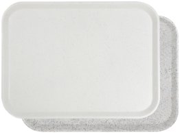Kantinen-Tablett lichtgrau 460 x 360 mm Kunststoff