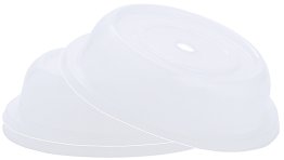 Tellerglocke, transparent-weiß 29 cm Kunststoff