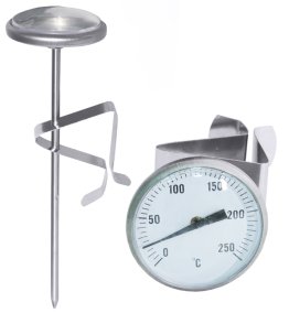 Fritteusenthermometer 14 cm Edelstahl