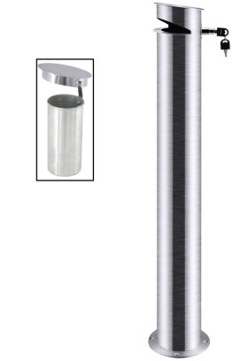 Standaschenbecher 100 cm Edelstahl