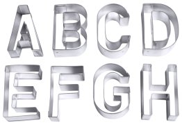 Ausstecher 'Buchstaben', groß