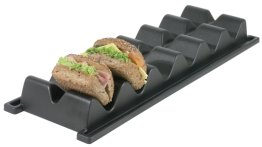 Snackablage (Snackwelle) 590 x 195 mm Schwarz Kunststoff