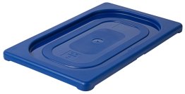 GN Deckel, farbig 1/4 / blau Kunststoff