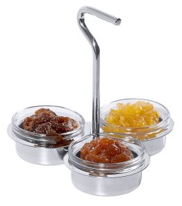 Marmeladenschalen-Etagere Ø 140 mm Edelstahl