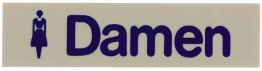 Schilder Damen (Wort) 160 x 40 mm