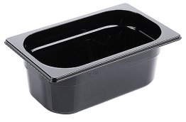 GN Behälter, schwarz 1/4