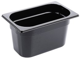 GN Behälter, schwarz 1/4