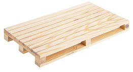 Mini-Holzpalette, natur 350 x 200 mm