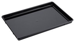 Auslageplatte, schwarz 29 cm Kunststoff