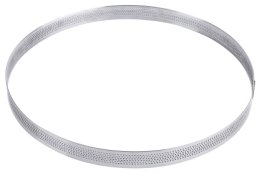 Tortenbodenring, rund, perforiert 26 cm Edelstahl