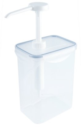 Dispenser, eckig mit 30 ml Pumpe Kunststoff
