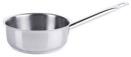Stielkasserolle, extra niedrig 16 cm Edelstahl