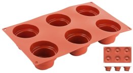 Silikon-Backmatte, WENDELTURM mit 6 Formen 300 x 175 mm
