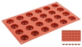 Silikon-Backmatte, AMARETTI mit 24 Formen 300 x 175 mm