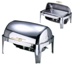 Roll Top Chafing Dish mit regulierbarer elektr. Heizquelle 670 x 490 mm GN 1/1 Edelstahl