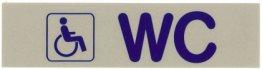Schilder Behinderten WC 160 x 40 mm