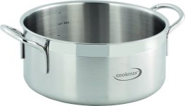 Bratentopf Gourmet Ø 32 cm 12 L Edelstahl