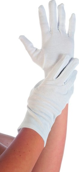 Baumwollhandschuh weiß 12 Paar/Pack Größe S