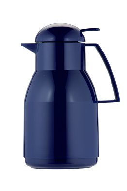 Isolierkanne 1,0 l dunkelblau Top Push Kunststoff