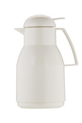 Isolierkanne 1,0 l weiß Top Push Kunststoff