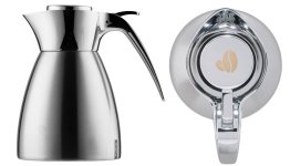 Isolierkanne Supreme 0,6 l Gravur Kaffeebohne Edelstahl