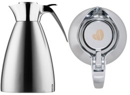 Isolierkanne Supreme 1,5 l Gravur Kaffeebohne Edelstahl