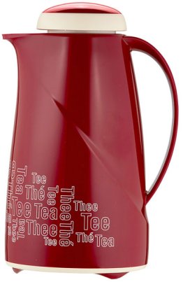 Isolierkanne Wave 1,0 l Tea Time rot Kunststoff