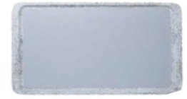 Tablett 53x32 cm GN GL 4002 grau auf granit Kunststoff