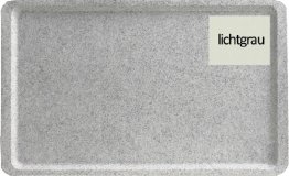 Tablett 53x37cm EN GL3980 lichtgrau Kunststoff