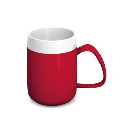 207 Becher mit Trink-Trick 160 ml rot/weiß