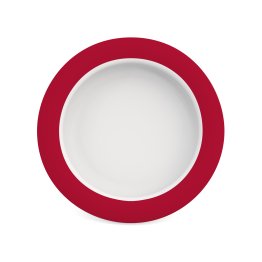 902 Teller mit Kipp-Trick Ø 20 cm rot Kunststoff