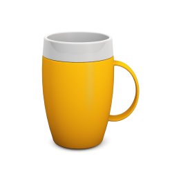 905 Becher mit Trink-Trick gelb Ø 80 mm