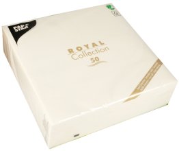 Servietten ROYAL Collection 40 cm x weiß 50er Pack