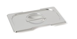 Flachdeckel 141a GN1/4 mit Griffmulde und Ausschnitt für Griffe GN 1/4