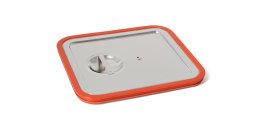 Steckdeckel wasserdicht 235 mit Griffmulde GN2/3 GN 2/3 Edelstahl