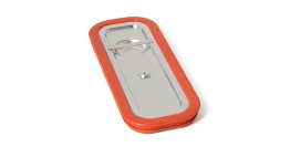 Steckdeckel wasserdicht 285 mit Griffmulde GN2/8 GN 2/8 Edelstahl